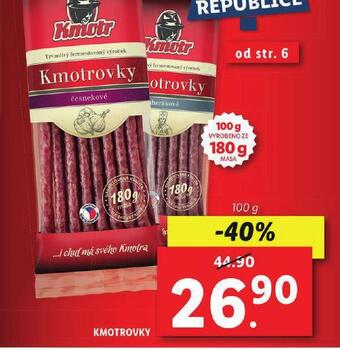 Lidl Kmotrovky nabídka