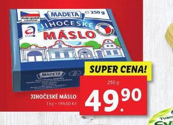 Lidl Jihočeské máslo nabídka