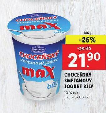 Choceňský smetanový jogurt bílý