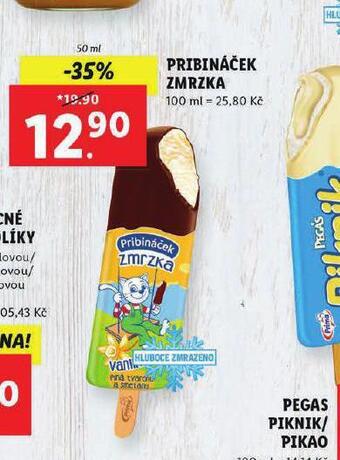 Lidl Pribináček zmrzka nabídka
