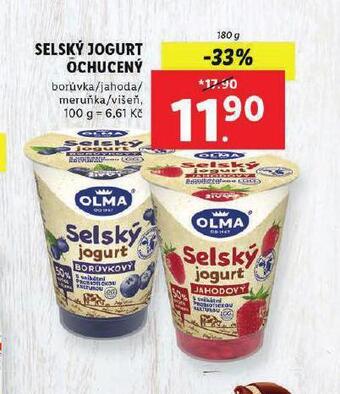 Lidl Selský jogurt ochucený nabídka