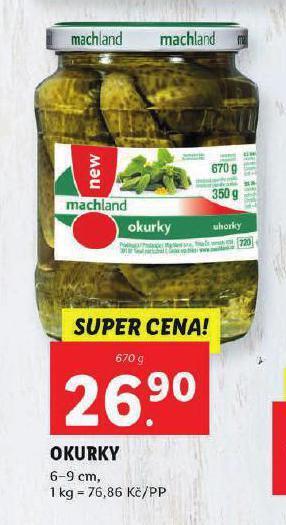 Lidl Okurky nabídka