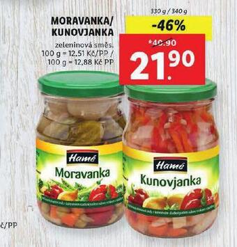 Lidl Hamé moravanka nabídka