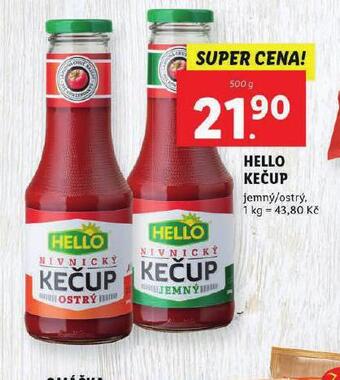 Lidl Hello kečup nabídka