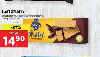 Lidl Zlaté oplatky nabídka