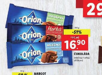 Lidl Orion čokoláda nabídka
