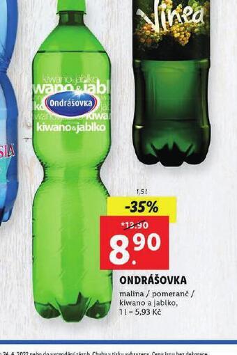 Lidl Ondrášovka ochucená nabídka