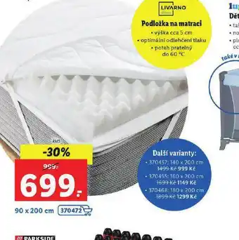 Lidl Podložka na matraci nabídka