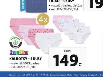 Lidl Kalhotky nabídka