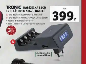 Nabíječka s lcd indikátorem stavu nabití