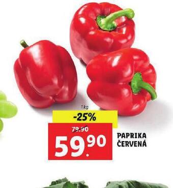 Lidl Paprika červená nabídka