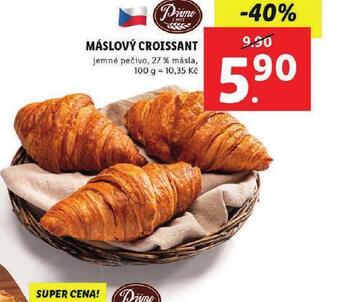 Lidl Máslový croissant nabídka