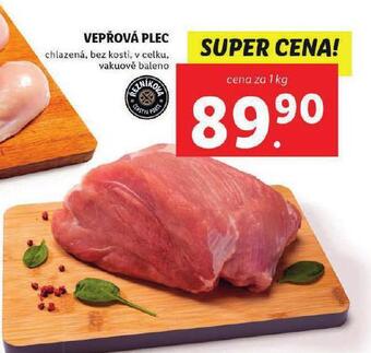 Lidl Vepřová plec bez kosti nabídka