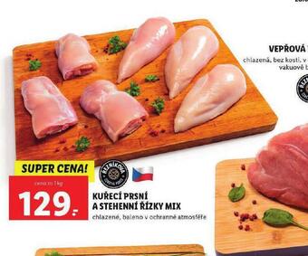 Lidl Kuřecí prsní a stehenní řízky mix nabídka