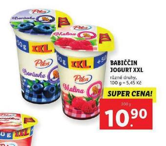 Lidl Babiččin jogurt xxl nabídka