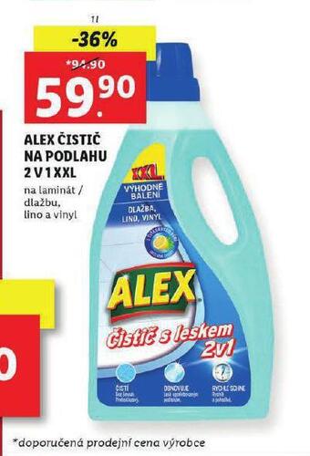 Lidl Alex čistič na podlahu 2v1 xxl nabídka