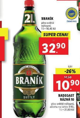 Lidl Pivo braník nabídka