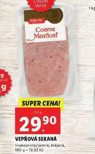 Lidl Vepřová sekaná nabídka