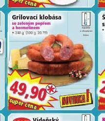 Norma Grilovací klobása nabídka