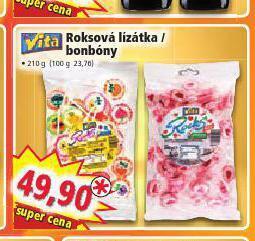 Norma Roksová lízátka / bonbóny nabídka