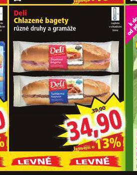 Norma Deli chlazené bagety nabídka