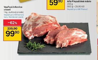 Tesco Vepřová krkovice s kotí nabídka