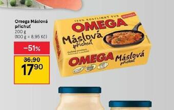 Tesco Omega máslová příchuť nabídka