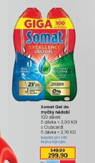 Tesco Somat gel do myčky nádobí nabídka