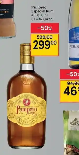 Tesco Pampero especial rum nabídka