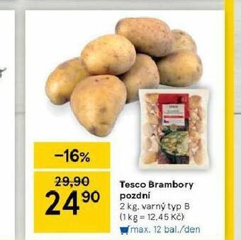 Tesco Brambory pozdní nabídka