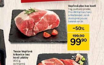 Tesco Vepřová plec bez kosti nabídka
