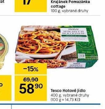 Tesco hotová jídla