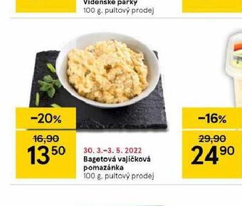 Tesco Bagetová vajíčková pomazánka nabídka