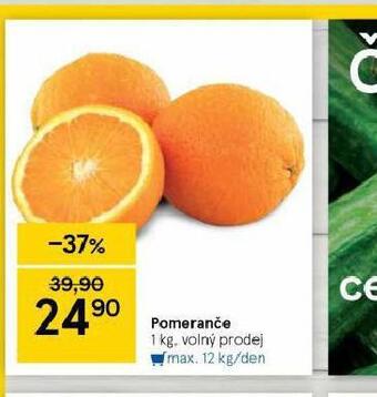 Tesco Pomeranče nabídka
