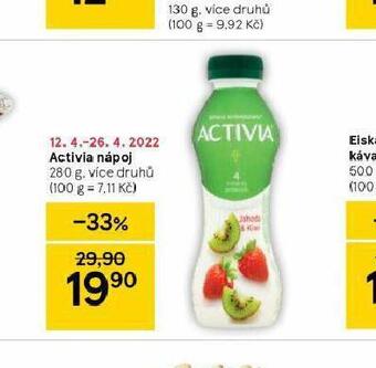 Tesco Activia nápoj nabídka