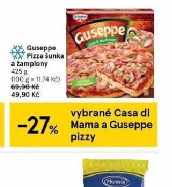 Tesco Guseppe pizza šunka a žampiony nabídka