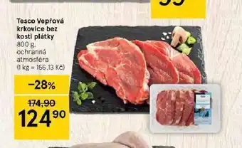 Tesco Vepřová krkovice bze kosti plátky nabídka
