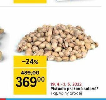 Tesco Pistácie pražené solené nabídka