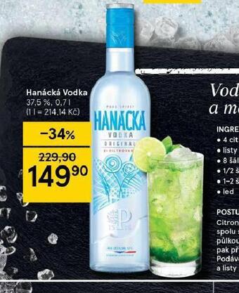 Tesco Hanácká vodka nabídka