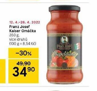 Tesco Franz josef kaiser omáčka nabídka