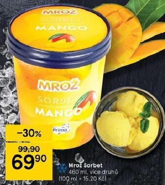 Tesco Mrož sorbet nabídka