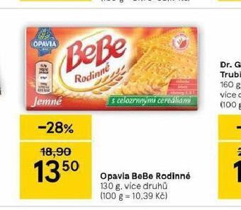Tesco Opavia bebe rodinné nabídka