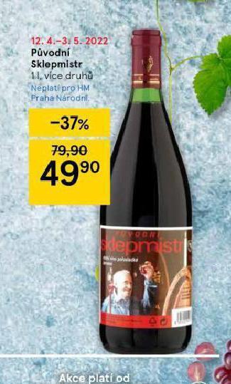 Tesco Původní sklepmistr nabídka