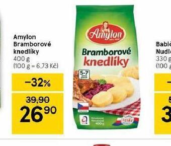 Tesco Amylon bramborové knedlíky nabídka