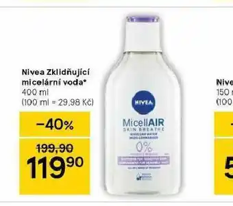 Tesco Nivea zklidnující micelární voda nabídka