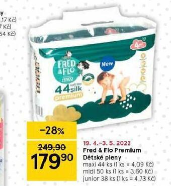Tesco Fred & flo dětské pleny nabídka