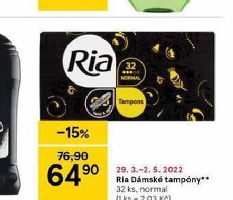 Tesco Ria dámské tampony nabídka