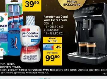 Tesco Parodontax ústní voda extra fresh nabídka