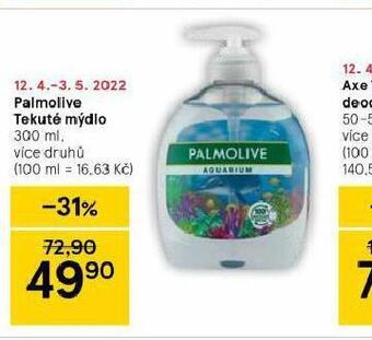 Tesco Palmolive tekuté mýdlo nabídka