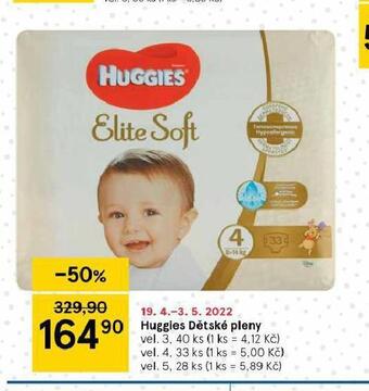 Tesco Huggies dětské plenky nabídka